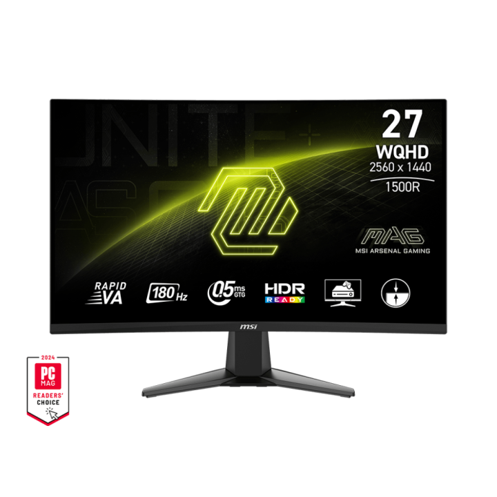 MSI MAG 27CQ6F 27" 180Hz 0.5ms 2K Curved Moniteurs Gamer MSI Maroc