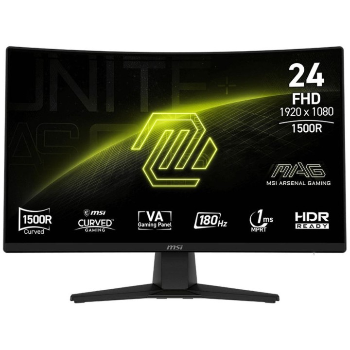 MSI MAG 242C 23.6" 1 ms 180Hz Curved Moniteurs Gamer MSI Maroc
