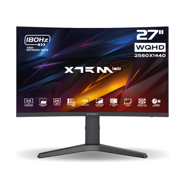 XTRMLAB X27G18VCQ 27" 180Hz Curved 2K Moniteurs Gamer XTRMLAB Maroc