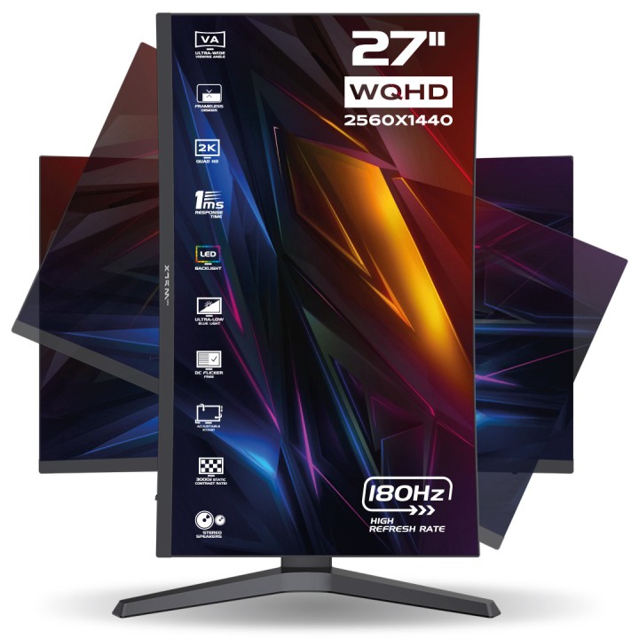 XTRMLAB X27G18VCQ 27" 180Hz Curved 2K Moniteurs Gamer XTRMLAB Maroc