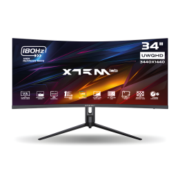 XTRMLAB X34G18VCQ 34" 180Hz Curved WQHD Moniteurs Gamer XTRMLAB Maroc