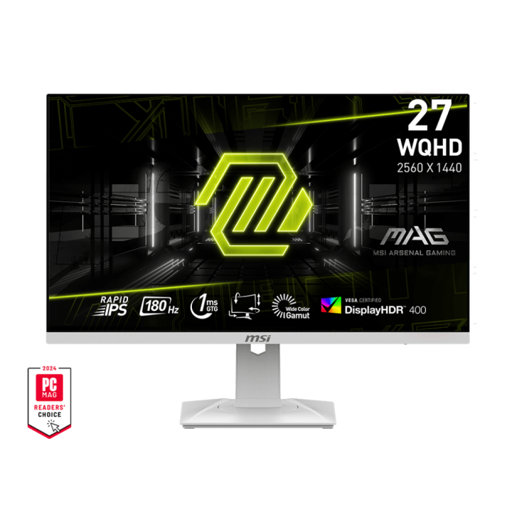 MSI MAG 274QRFW 27" Fast IPS 180Hz 2K Moniteurs Gamer MSI Maroc