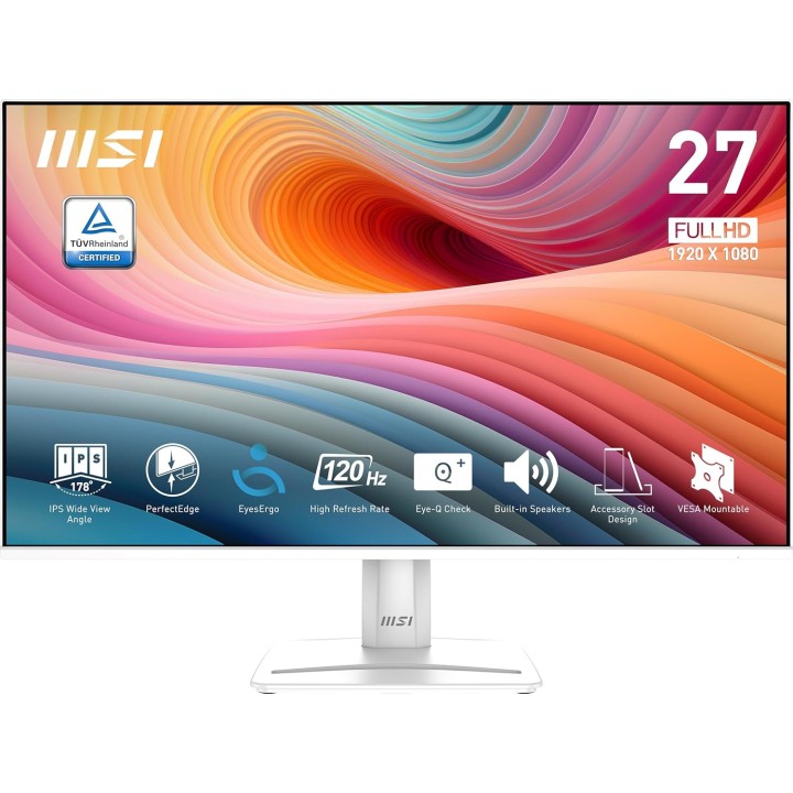 MSI PRO MP275W E2 27" 120Hz Moniteurs Gamer MSI Maroc