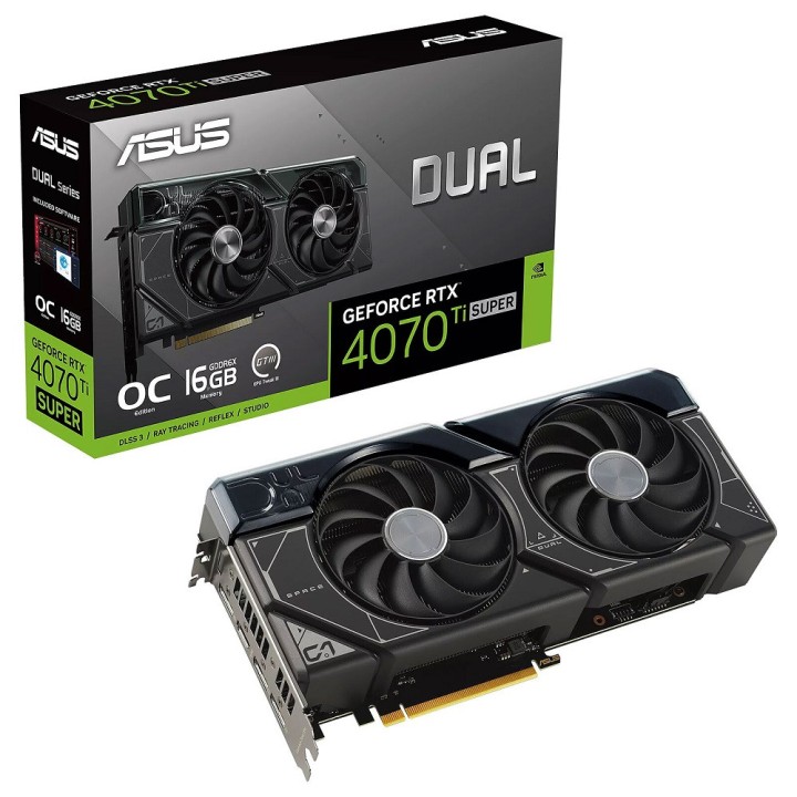 ASUS Dual GeForce RTX 4070 Ti SUPER OC Edition 16GB GDDR6X Cartes g...