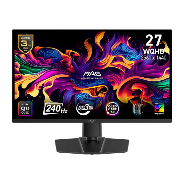 MSI MAG 271QP QD-OLED X24 26.5" 240Hz 2K Moniteurs Gamer MSI Maroc