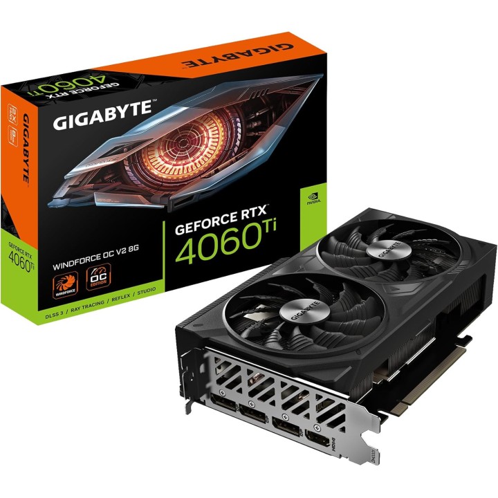 GigaByte GeForce RTX 4060 Ti Windforce V2 OC 8GB Cartes graphiques ...