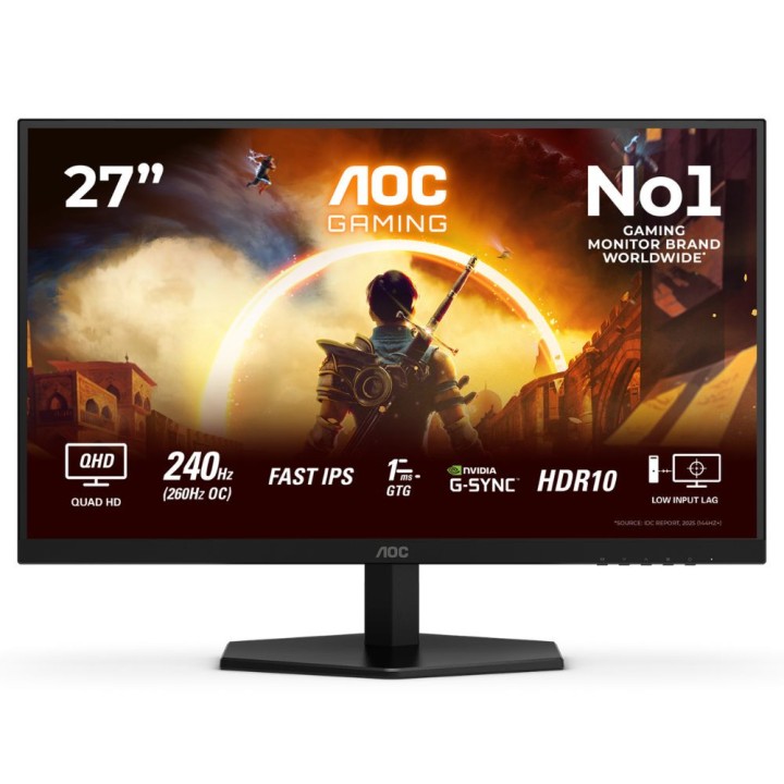 AOC Q27G42ZE 27" 240Hz (260Hz OC) 0.3ms Fast IPS 2k Moniteurs Gamer...