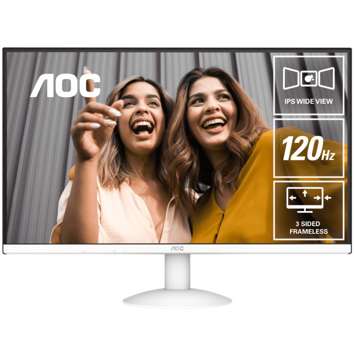 AOC 27B30H3 27" IPS 120Hz 1ms Blanc Moniteurs Gamer AOC Maroc