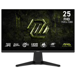 MSI MAG 255F X24 24.5" Fast IPS 0.5ms 240Hz Moniteurs Gamer MSI Maroc