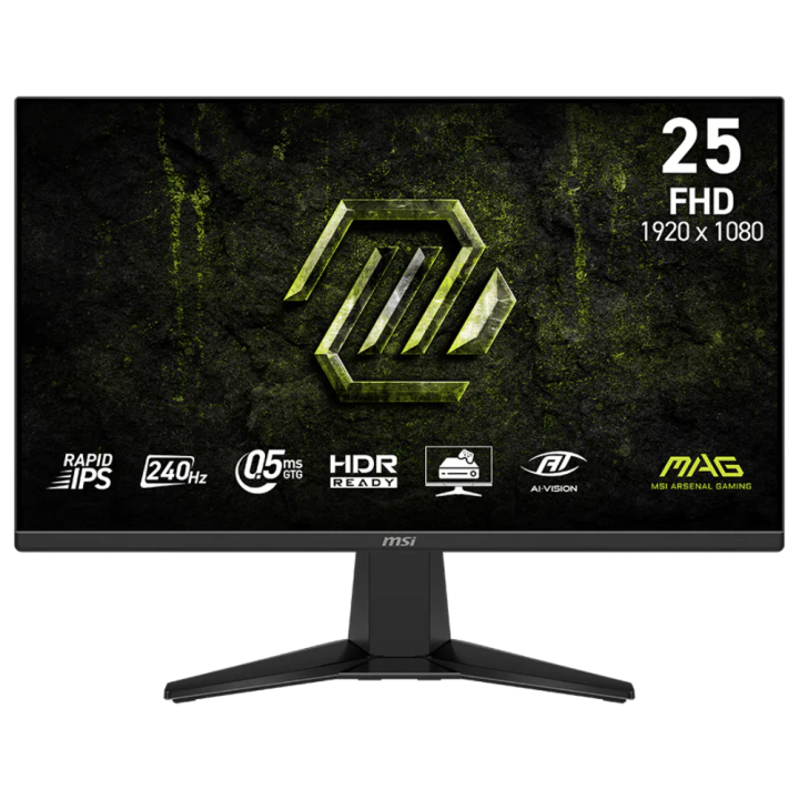MSI MAG 255F X24 24.5" Fast IPS 0.5ms 240Hz Moniteurs Gamer MSI Maroc