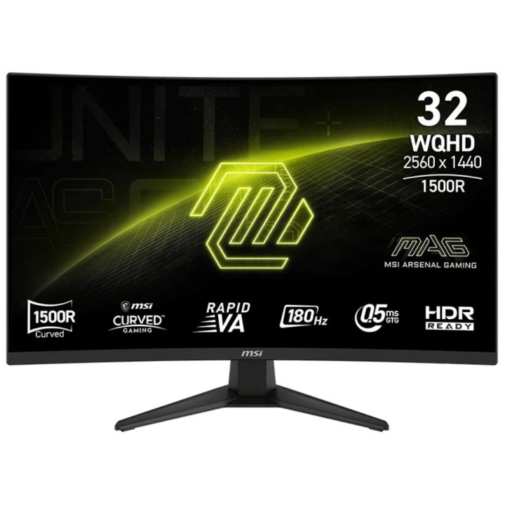 MSI MAG 321CQF E18 31,5" 0.5ms 180 Hz 2k Curved Moniteurs Gamer MSI...