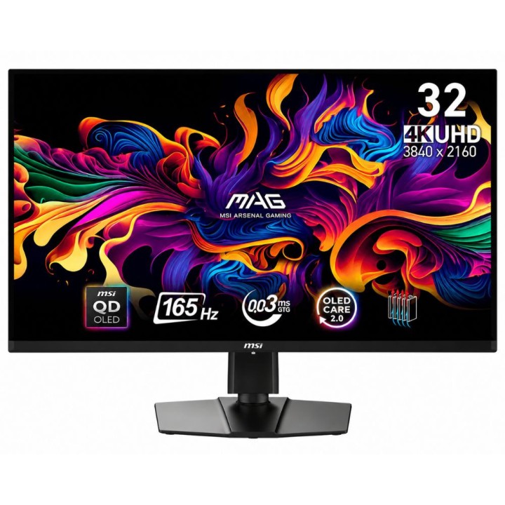 MSI MAG 321UP QD-OLED 31.5" 0.03ms 165 Hz 4k Moniteurs Gamer MSI Maroc