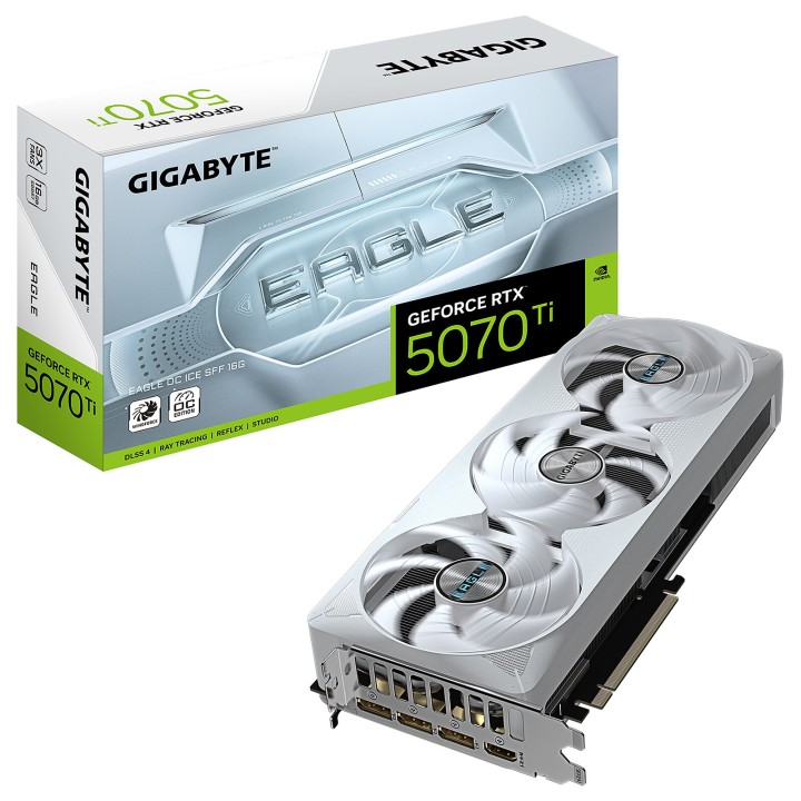 Gigabyte GeForce RTX 5070 Ti EAGLE OC ICE SFF 16G Cartes graphiques...