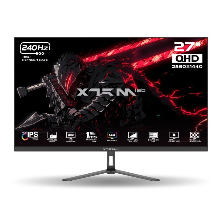 XTRMLAB X27G240IQ 27" 240Hz Fast IPS 2K Moniteurs Gamer XTRMLAB Maroc