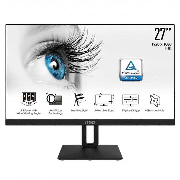 MSI PRO MP271P 27" IPS 75Hz Moniteurs PRO MSI Maroc