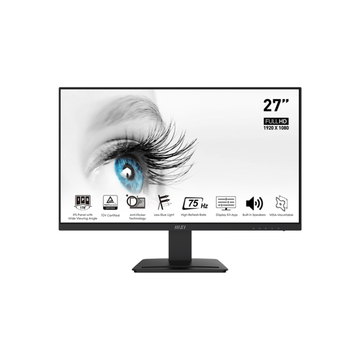 MSI PRO MP273 27" IPS 75Hz Moniteurs PRO MSI Maroc