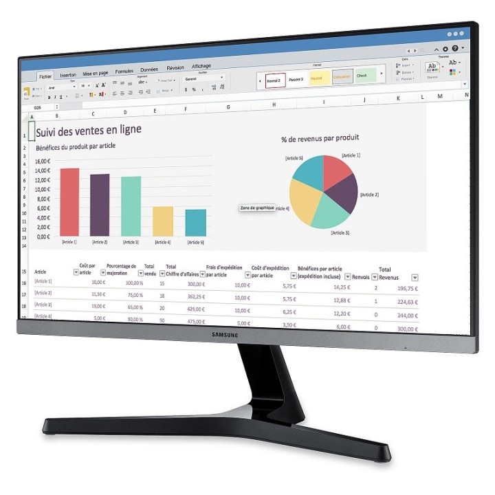 Samsung S24R35AFHU 24" 75Hz Moniteurs PRO Samsung Maroc