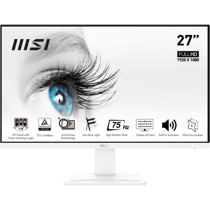 MSI PRO MP273W 27" IPS 75Hz Moniteurs PRO MSI Maroc