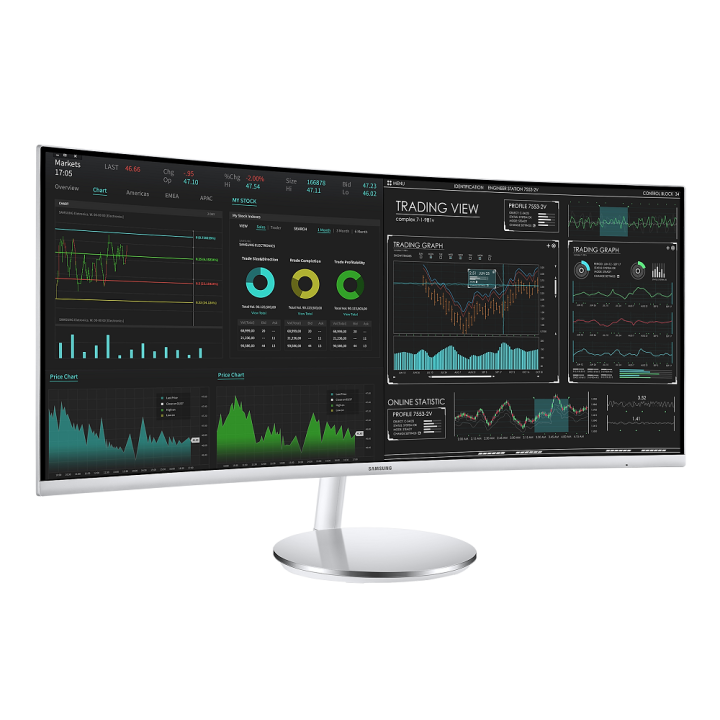 Samsung LC34J791WTMXZN Thunderbolt 3 Quantum Dot 34" Moniteurs PRO ...