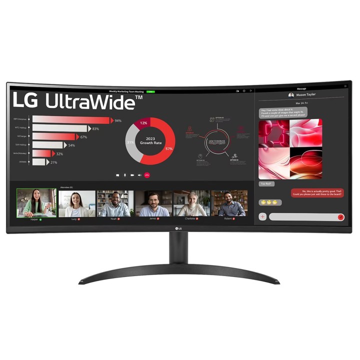 LG 34WR50QC-B 34" Curved 100Hz Moniteurs PRO LG Group Maroc