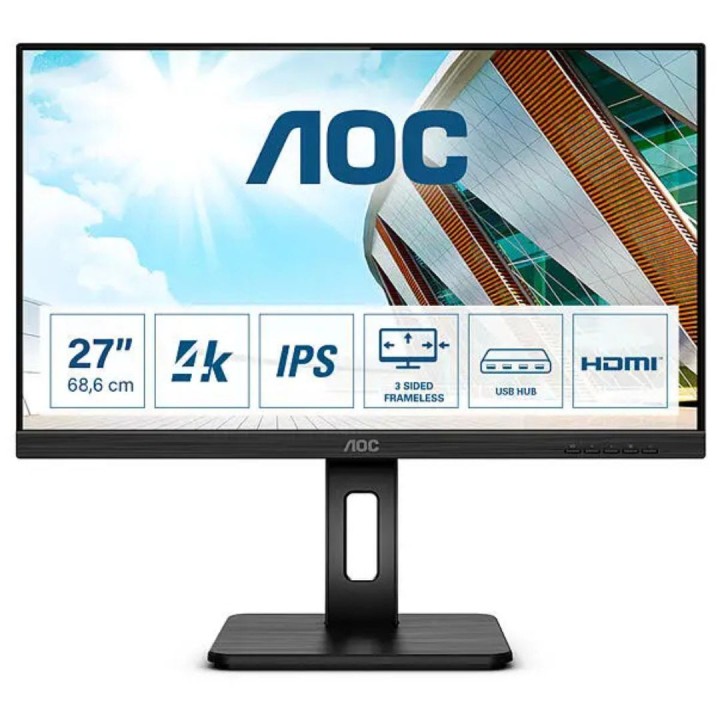 AOC U27P2 27" IPS 4K Moniteurs PRO AOC Maroc