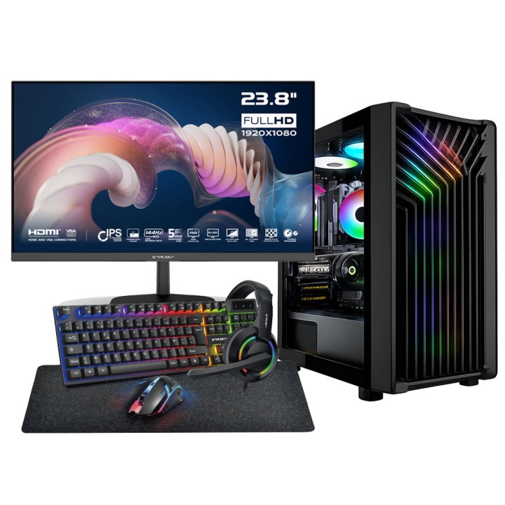 SETUP Gamer Essential R5 5600 RX6650XT + XGC-120 + X24G14IFF 144Hz ...