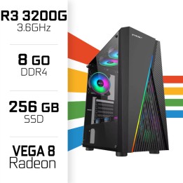 PC Gamer UltraPC Ryzen 3 3200G/256GB SSD/8GB/Radeon Vega8