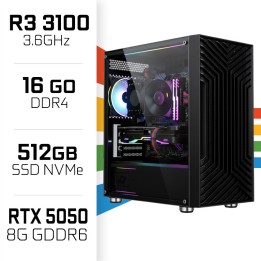 PC Gamer UltraPC Ryzen 3 3100 /16Go/512Go SSD/RTX5050 AMD Ryzen 3 U...