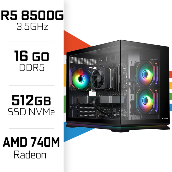 PC Gamer UltraPC Ryzen 5 8500G/512GB SSD/16GB/Radeon 740M AMD Ryzen...