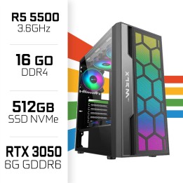 PC Gamer UltraPC Ryzen 5 5500 /16GB/512GB SSD/RTX3050 6GB AMD Ryzen...