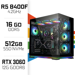PC Gamer UltraPC Ryzen 5 8400F/512GB SSD/16GB DDR5/RTX3060 12GB AMD...