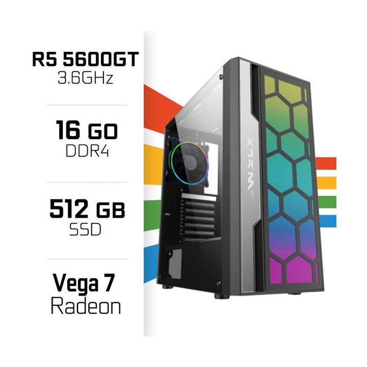 PC Gamer UltraPC Ryzen 5 5600GT/512GB SSD/16GB/Radeon Vega7 AMD Ryz...