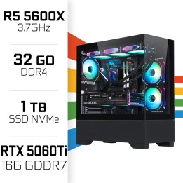 PC Gamer Ryzen 5 5600X/32GB/1TB SSD/RTX5060Ti 16GB AMD Ryzen 5 Ultr...