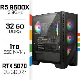 PC Gamer UltraPC Ryzen 5 9600X/32GB DDR5/1TB SSD/RTX5070 AMD Ryzen ...