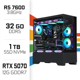 PC Gamer UltraPC Ryzen 5 7600/32GB DDR5/1TB SSD/RTX5070 AMD Ryzen 5...