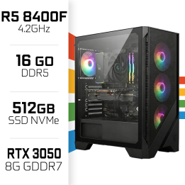 PC Gamer UltraPC Ryzen 5 8400F/512GB SSD/16GB DDR5/RTX3050 8GB AMD ...