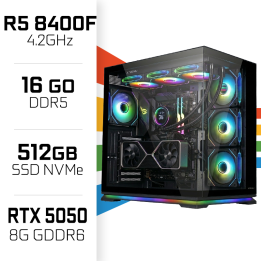 PC Gamer UltraPC Ryzen 5 8400F/512GB SSD/16GB DDR5/RTX5050 AMD Ryze...
