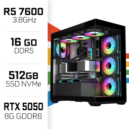 PC Gamer UltraPC Ryzen 5 7600/16GB DDR5/512GB SSD/RTX5050 AMD Ryzen...