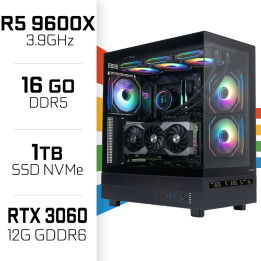 PC Gamer UltraPC Ryzen 5 9600X/16GB DDR5/1TB SSD/RTX3060 12G AMD Ry...