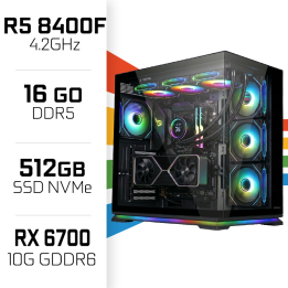 PC Gamer UltraPC Ryzen 5 8400F/512GB SSD/16GB DDR5/RTX6700 AMD Ryze...
