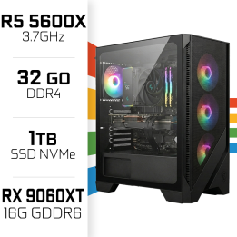 PC Gamer UltraPC Ryzen5 5600X/32GB/1TB SSD/RX9060XT 16G AMD Ryzen 5...