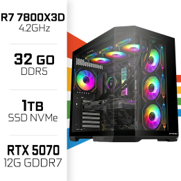 PC Gamer UltraPC Ryzen 7 7800X3D/1TB SSD/32GB DDR5/RTX5070 AMD Ryze...