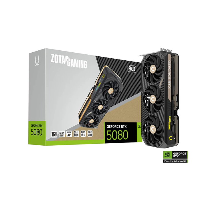 ZOTAC GAMING GeForce RTX 5080 SOLID 16GB GDDR7 Cartes graphiques Zo...