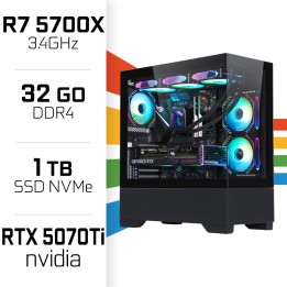 PC Gamer UltraPC Ryzen 7 5700X/1TB SSD/32GB/RTX5070TI AMD Ryzen 7 U...