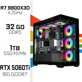 PC Gamer UltraPC Ryzen 7 9800X3D/1TB SSD/32GB DDR5/RTX5060TI 16G AM...