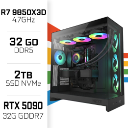 PC Gamer UltraPC Ryzen 7 9850X3D/2TB SSD/32GB DDR5/RTX5090 AMD Ryze...