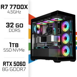 PC Gamer Ultrapc Ryzen 7 7700X/32GB DDR5/1TB SSD/RTX5060 AMD Ryzen ...