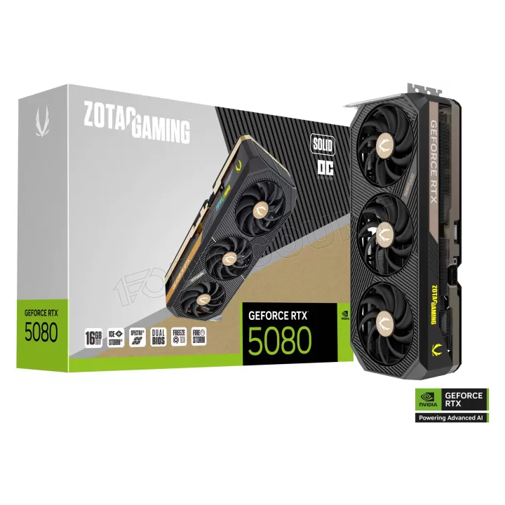 ZOTAC GAMING GeForce RTX 5080 SOLID OC 16GB GDDR7 Cartes graphiques...