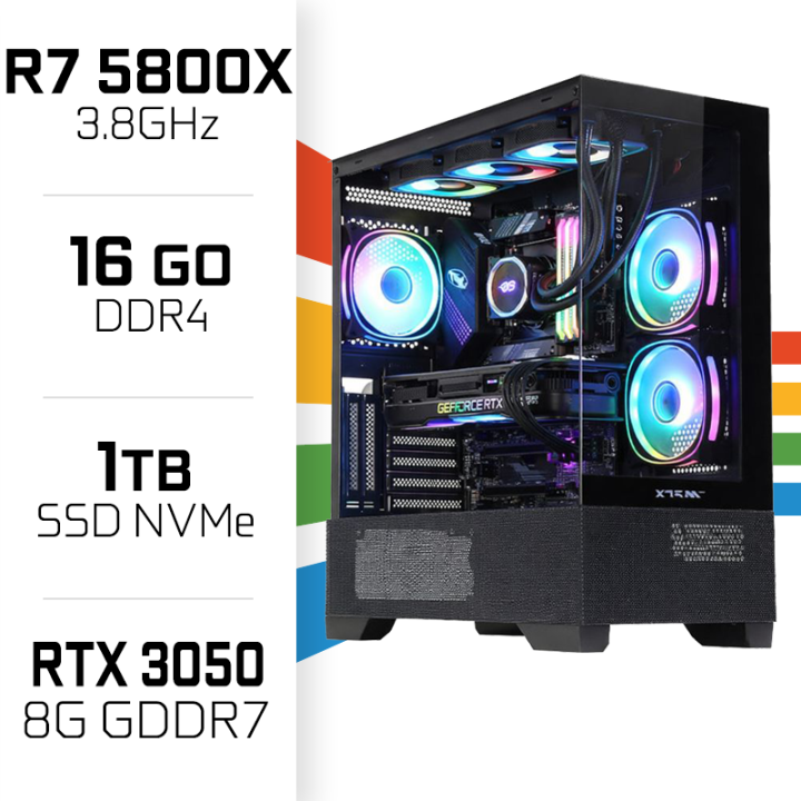 PC Gamer UltraPC Ryzen 7 5800X/1TB SSD/16GB/RTX3050 8GB AMD Ryzen 7...