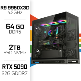 PC Gamer UltraPC Ryzen 9 9950X3D/2TB SSD/64GB DDR5/RTX5090 32GB AMD...